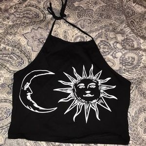 Sun&Moon Halter Tank, Worn Once!!